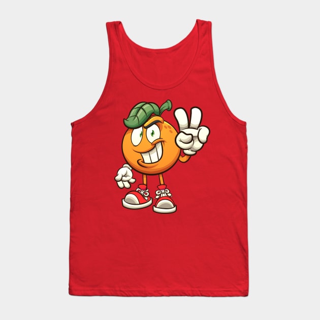 Cartoon orange Tank Top by memoangeles